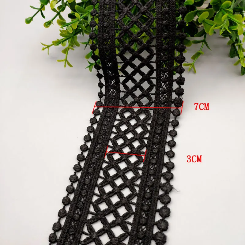 70mm 75mm Hollow Out Floral Embroidered Lace Ribbon DIY Apparel Sewing Fabric Lace Tape Dress Clothing Decoration lace ribbon lace fabric lace sewing supplies lace sewing accessories lace garment accessories lace accessories lace decoration