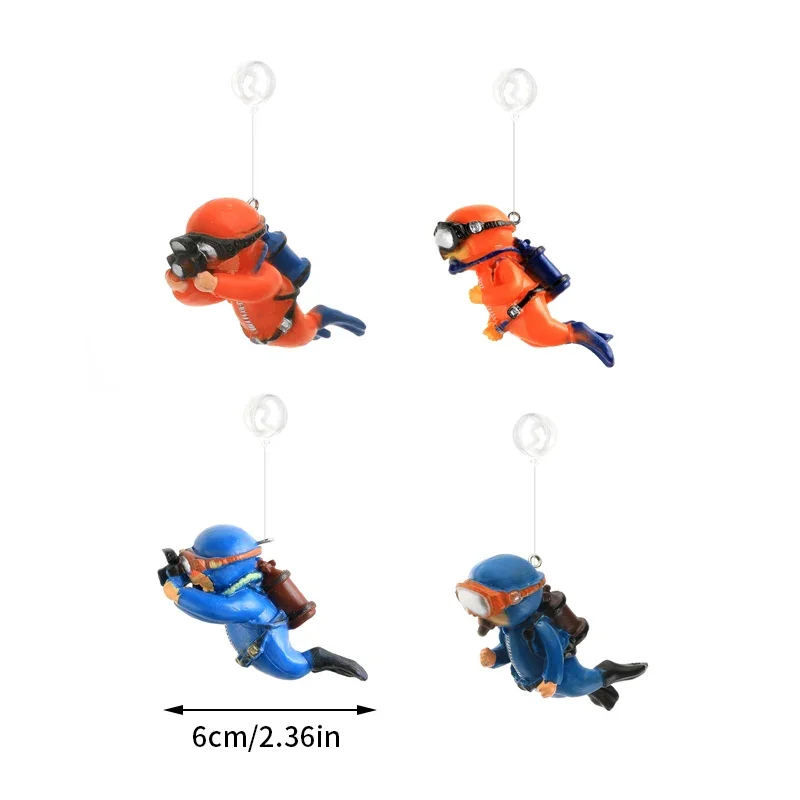1x Floating Diver Aquarium Accessories Realistic Submarine Diver Decoration for Fish Tank Adds Fun & Style To Your Aquatic Setup