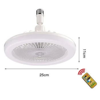 Ceiling Fans with Remote Control and Light Lamp Fan E27 Converter Base Smart Silent Ceiling Fans for Bedroom Living Room 4