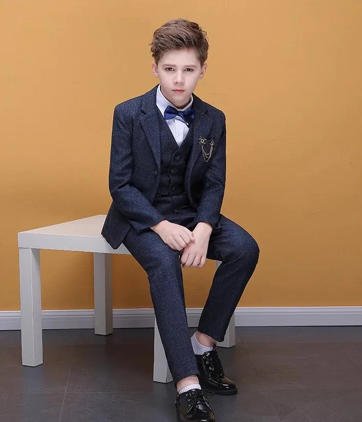 

Flower Boys Photograph Suit Children Formal Wedding Suit Teenager Tuxedo Dress Kids Graduation Stage Show Birthday Party Costume