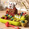 4 IN1 Baby Montessori Toys Toddler Fishing Whac-A-Mole Pull Carrot Feeding Learning Educational Toys For Baby 1 2 3 Years Gifts 1