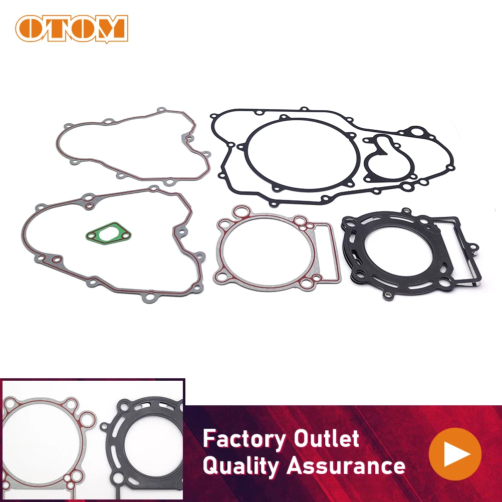 OTOM Motorcycle Complete Gasket Kit NC250 Engine Parts Full Machine Pad Full Gaskets Seal Set for ZONGSHEN NC250CC RX3 KAYO Moto rubber gasket,aluminum gasket kits