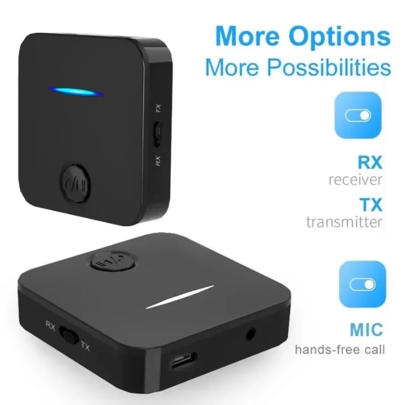 Adapter Audio Bluetooth Wireless For Car PC TV Headphone