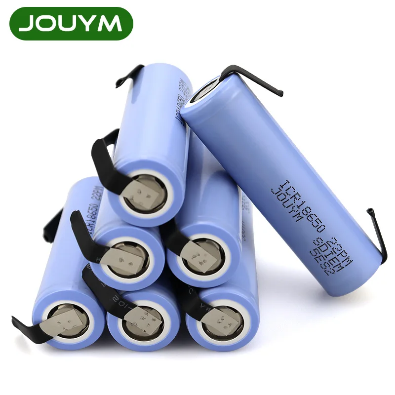 

JOUYM 2200mAh 18650 Battery ICR18650 22PM 3.7V Lithium High Current Power Batteries for Screwdriver Tool