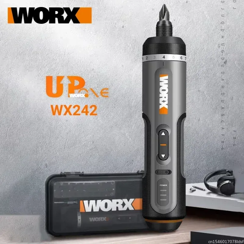 Worx 4V Electrical Screwdrivers Set WX242 Portable Smart Cordless Power Screw Driver Mini Electric Drill Home Repair Power Tool