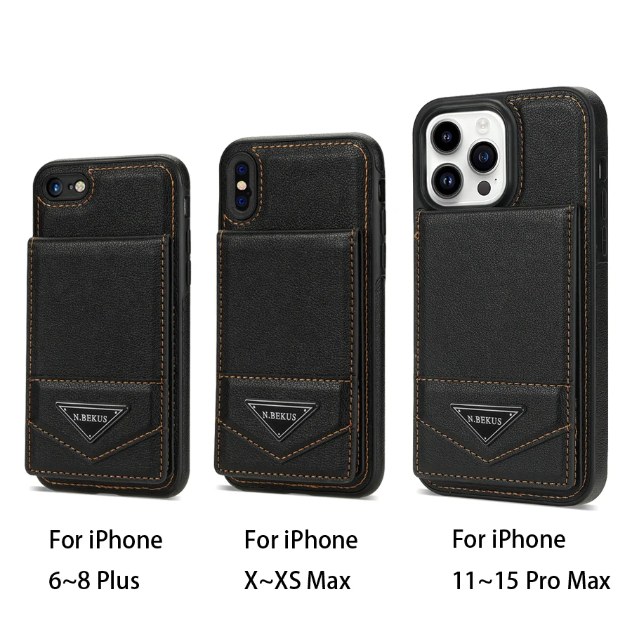 Wallet Magnetic Flip Sidestick Hardware Anti-theft Brush Leather Case For iPhone 17 Air 16e 16 Pro Max 15 Plus 14 13 12 11 XR