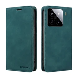Premium RFID Blocking Magnetic Leather Wallet Case - Elegant Flip Cover for Business Professionals (GN)