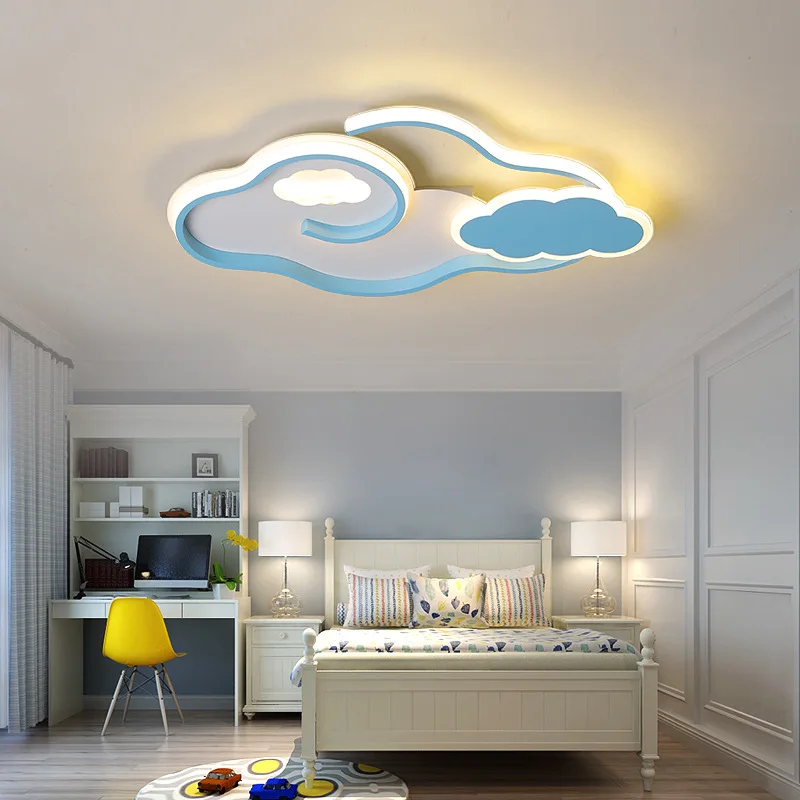 

Children's lamp modern led ceiling Lights designed for boys girls bedroom study children's room cartoon Clouds lamp ceiling lamp