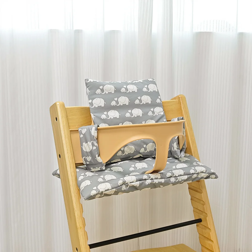 1PCS Baby High Chair Seat Cushion Cartoon High Chair Cushion Pair with Tripp Trapp for Support and Comfort