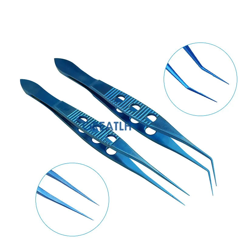 

Щипцы для пересадки волос, инструменты для имплантации из титанового сплава, прямые изогнутые инструменты для ручной имплантации