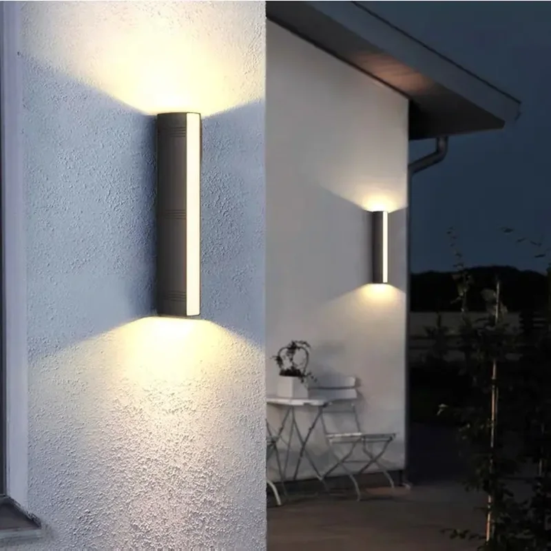 

16W LED Wall Light AC85V-265V Outdoor Waterproof Aluminium Home Decoration Up Down Wall Lamp Living Room Bedroom Stairs Lighting