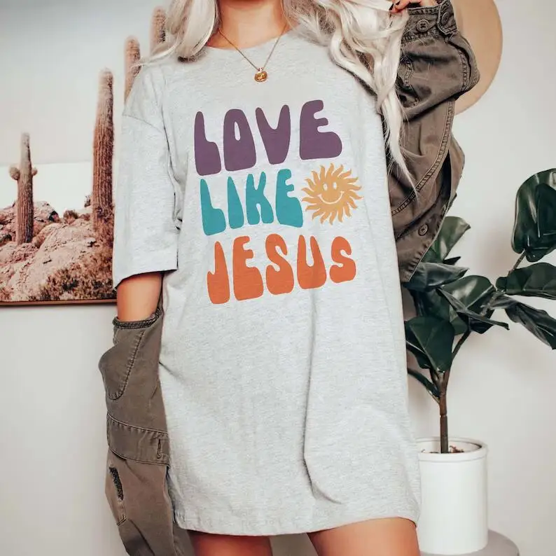 

Love Like Jesus T-shirt Pray Shirt Catholic Shirt Faith Based Shirt Bible Verse Shirt Bible Verse Shirts Prayer Shirt Christian