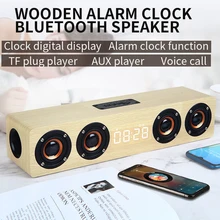 

Bluetooth Speaker Portable Powerful Column Home Theater Clock Alarm Computer Speakers Soundbar Subwoofer Boom Box Music Center