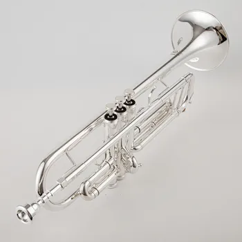 Made in Japan quality 9335 Bb Trumpet B Flat Brass Silver Plated Professional Trumpet Musical Instruments with Leather Case