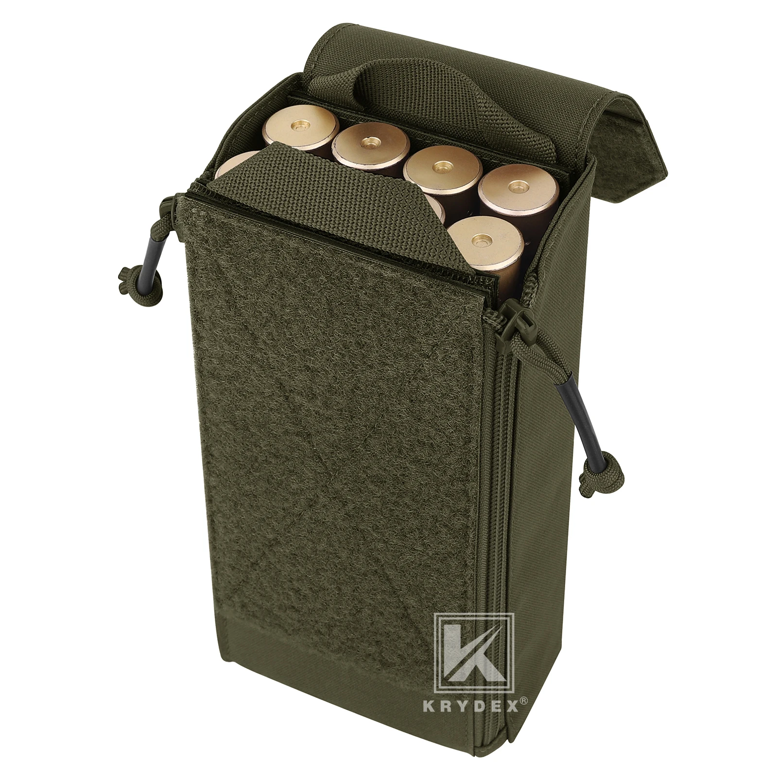 KRYDEX Taktische Schrotflinten-Shell-Halterungstasche, 24 Runden, Patronentasche, 8 Gauge, 12 Gauge, Molle-Munitionsbeutel, Jagdzubehör – Detail 9