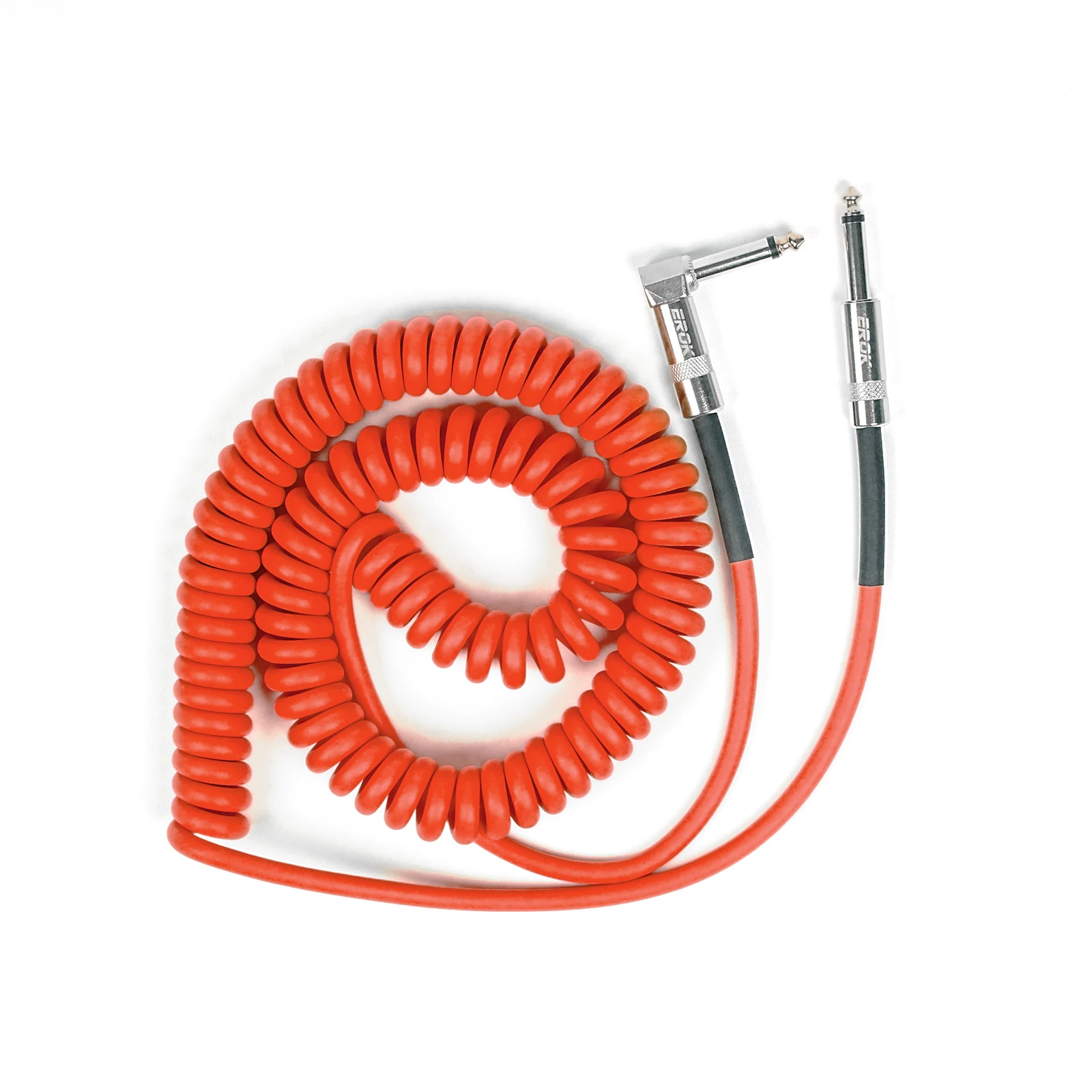 EROK Electric Guitar Cable Braided 1/4 ft Jack 90 Degree TS 6.5mm Audio Mono Cable Bass Electric Box Audio Cable Noise Reduction 5