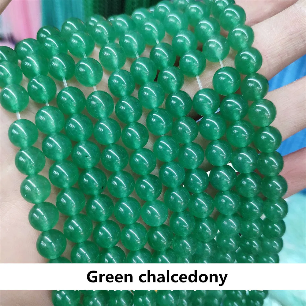 

Loose Beads for Jewelry Making Charms Natural Stone Jade 20 Color Diy Women Necklace Bracelet Handmade Accessories Supplies