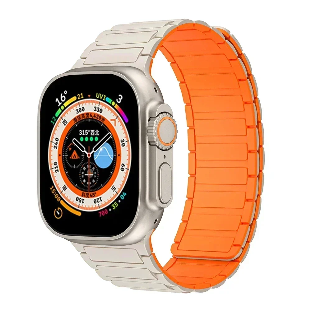 Premium Magnetic Silicone Loop for Apple Watch Bands - Versatile and Stylish Strap Replacement