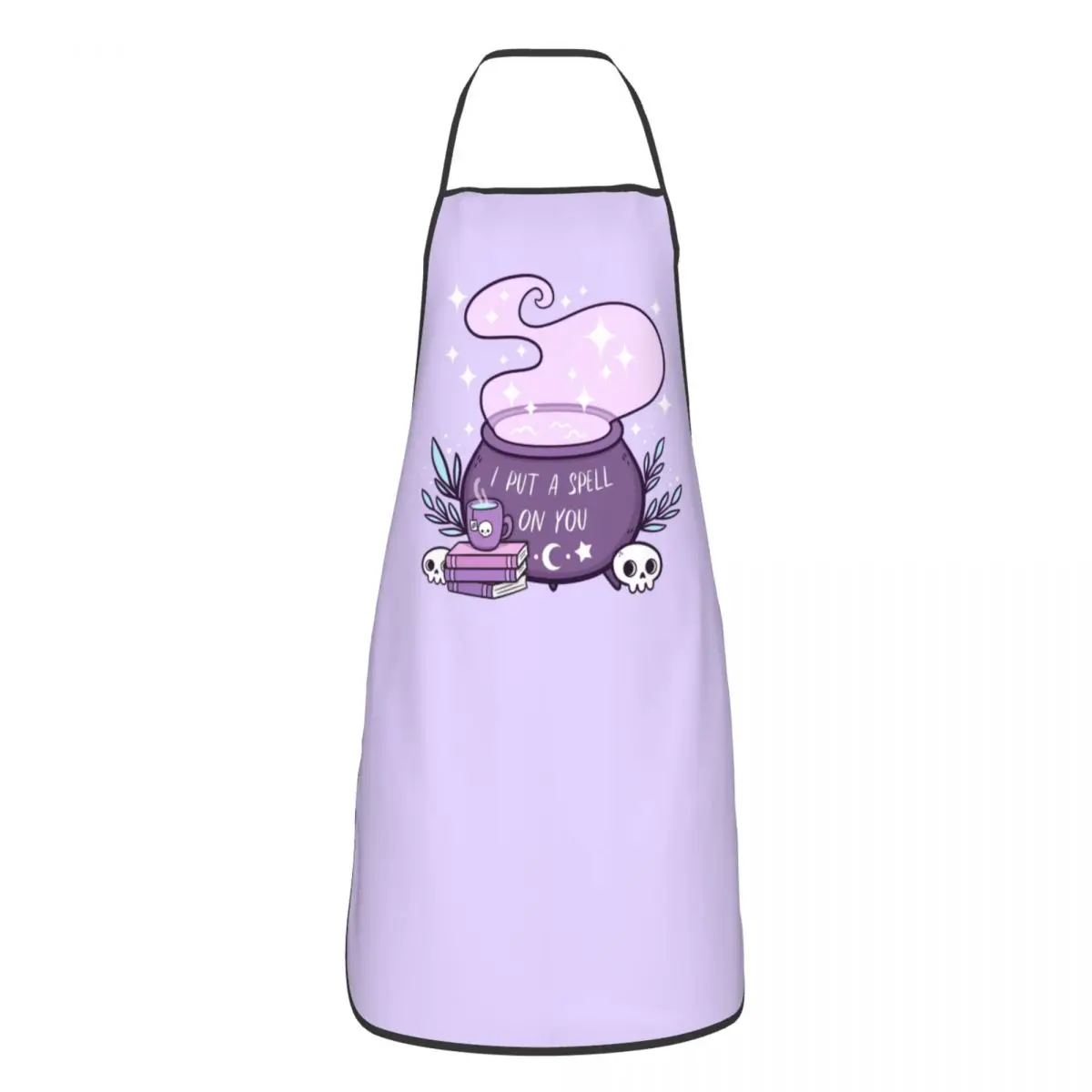 

Witch Cauldron Aprons for Men Women Unisex Adult Chef Cooking Kitchen Halloween Occult Gothic Skull Tablier Cuisine Baking