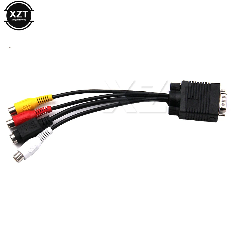 Rca Converter Cable S Video A Vga High Quality VGA SVGA 15pin Male