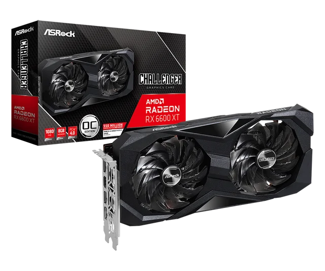 Asrock Amd Radeon Rx 6600 Xt Challenger D 8gb Oc Gddr6 128-bit