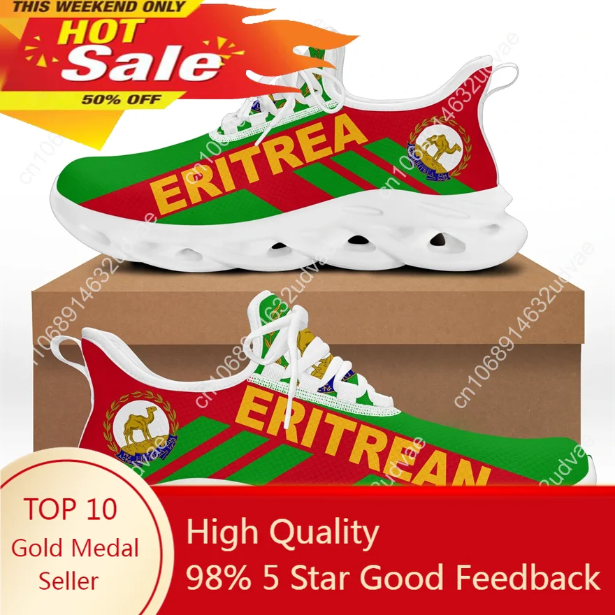 

Eritrea Flag Stripe Style Men Casual Shoes Sport Sneakers Durable Outsole Trainer Zapatillas Deportivas Hombre Fashion Men Shoes