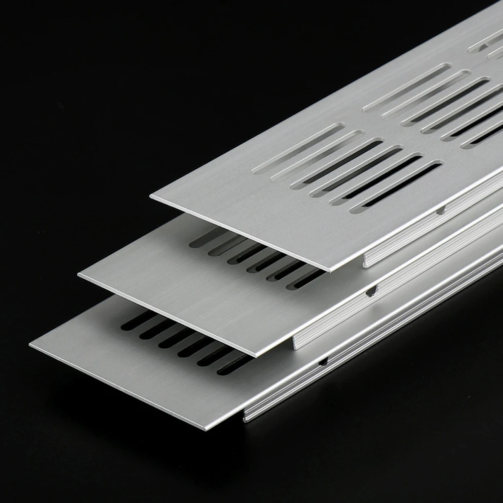 60mm Wide Aluminium Rectangular Cabinet Wardrobe Air Vent Grille Ventilation-Cover For Air Conditioner Closet Shoes Cabinet