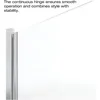 Infinity 27- 28 in Width, Semi-Frameless Clear Glass, Brushed Nickel Finish 2