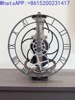 Creative gear mechanical retro wall clock European living room bar dining room decorative clock Personalized pendulum clock 1