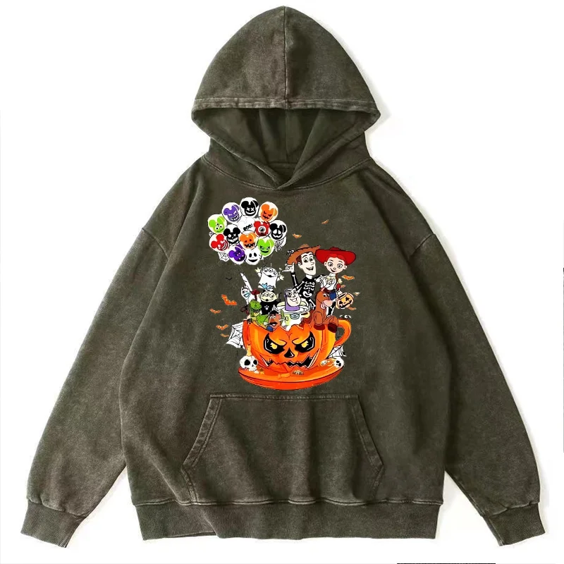 American Vintage Heavy Duty Sweater Men's Trendy Spring and Autumn Hoodie Hard Washed Old High Street Hiphop Coat