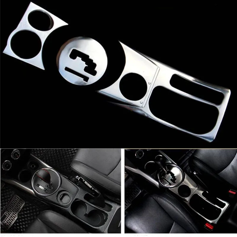 

For Mitsubishi ASX 2010-2019 Car Accessories Gearbox Water Cup Holder Cigar Lighter Decorative Cover Trim Metal Sticker