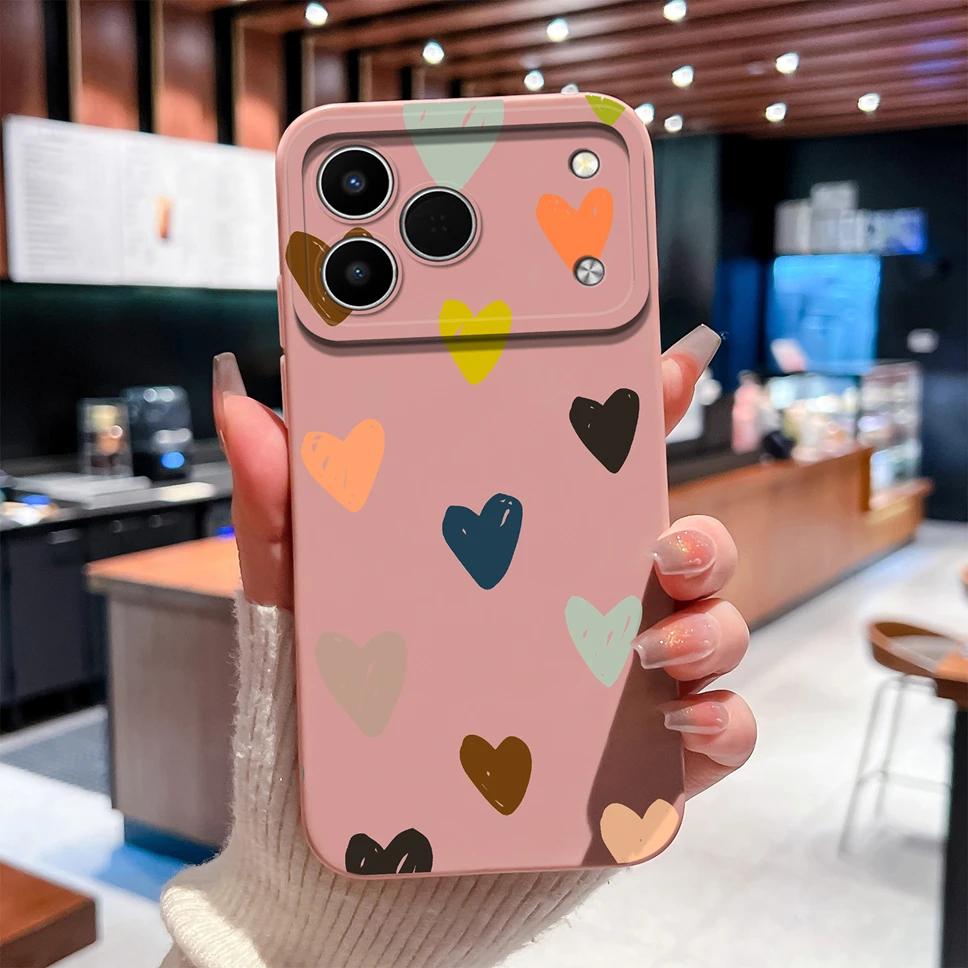 Creative Love Style Shockproof Silicone Phone Case Cover
