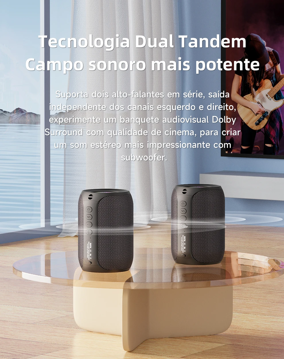 ZEALOT S32PRO microfone embutido