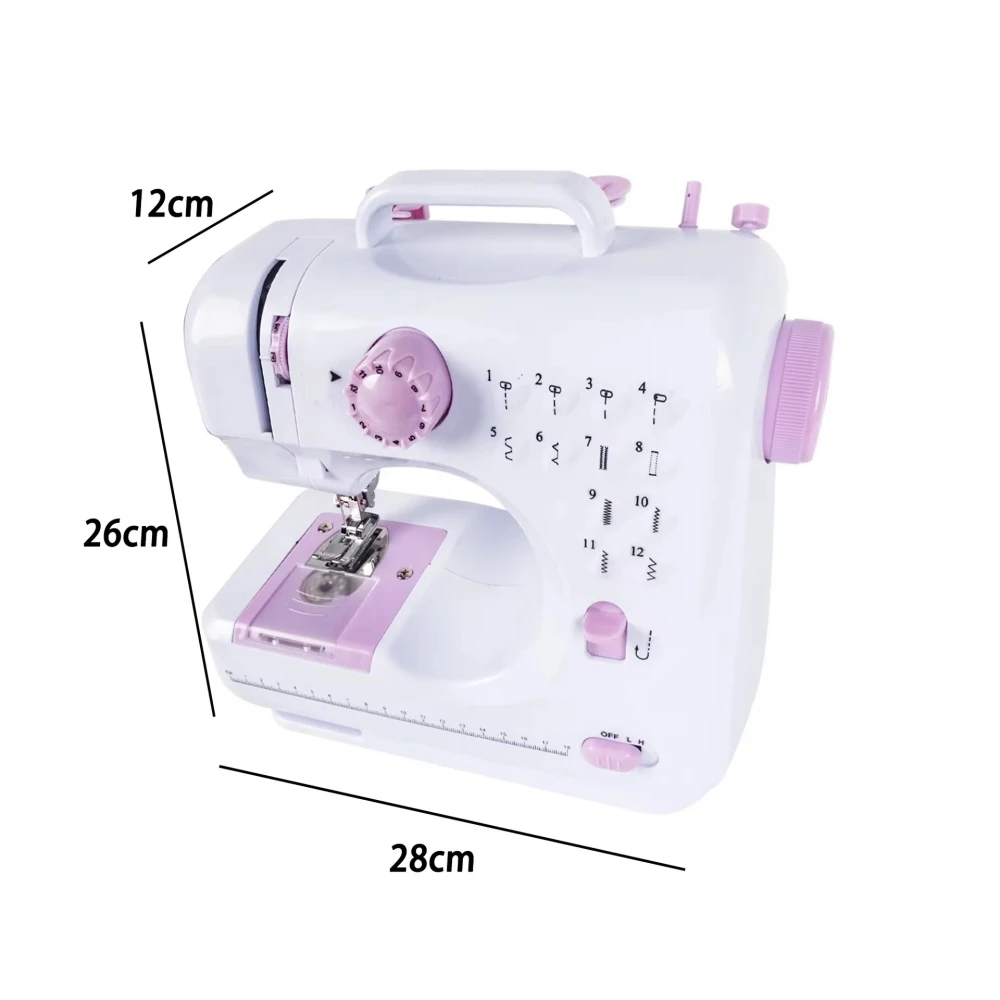 Sewing Machine Household Multi-Function Portable Electric Household Crafting Mending Overlock 12 Kinds of Built Beginners