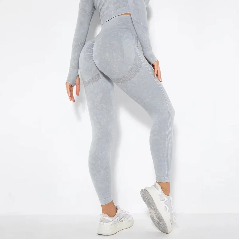 Women's High Waisted Tight Fitting High Stretch Sports Pants, Gym Yoga Pants, Running Exercise Fast Drying Women's Yoga Leggings 3