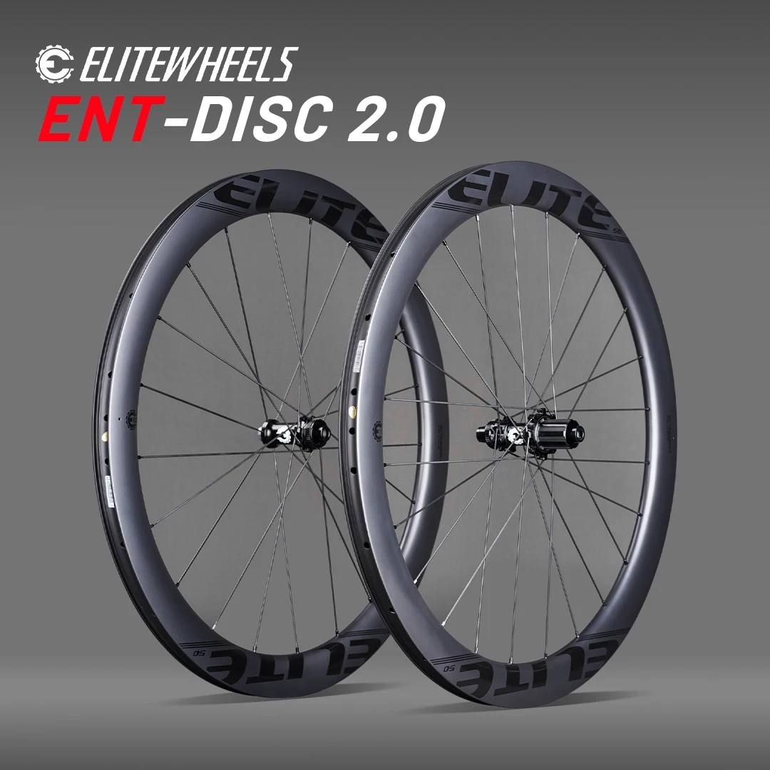 EliteWheel-ロードバイクホイール,700cカーボンリム,ディスクブレーキ 