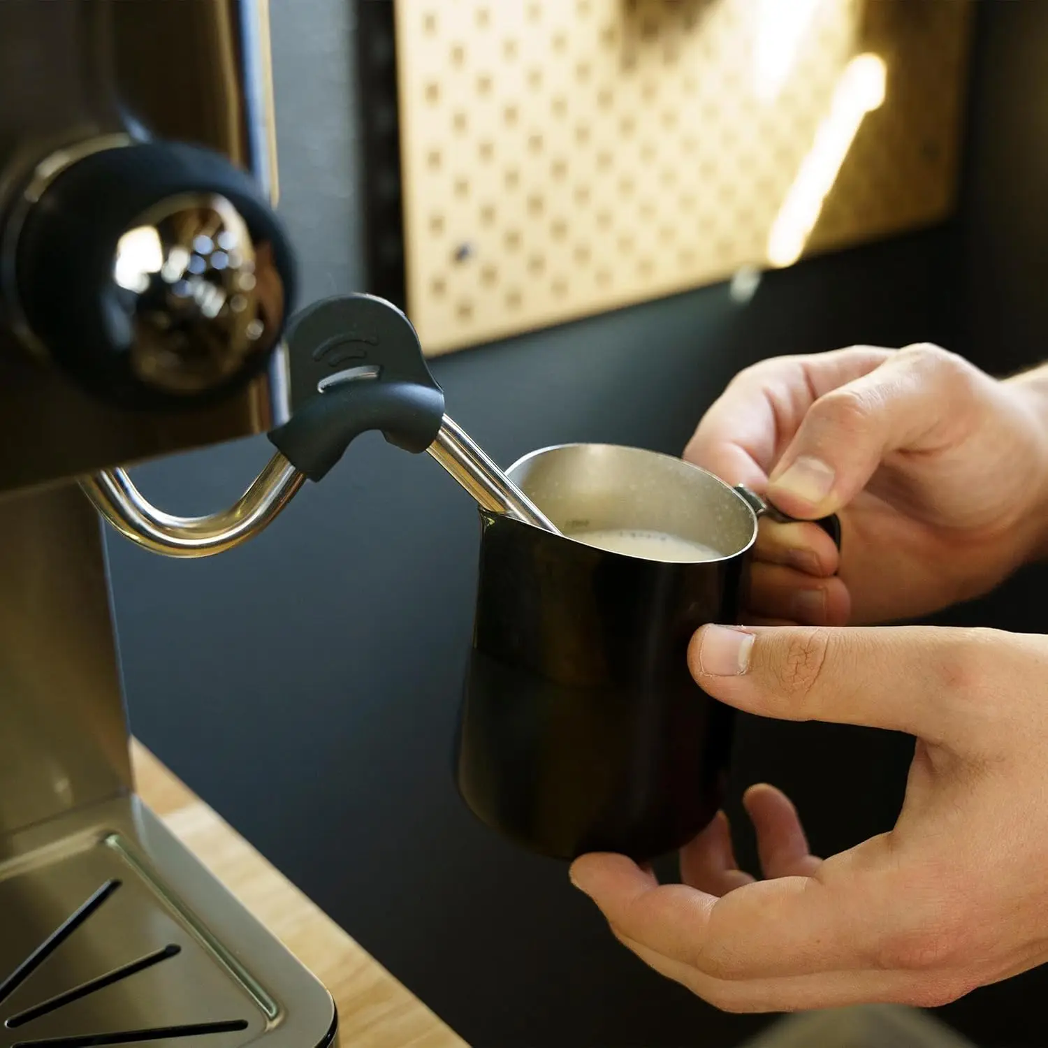 Espresso Machine, Brushed Stainless Steel 5