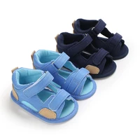 VALEN SINA Summer Baby Sandales Shoes Toddler Girl Boy Canvas Sandals Non-Slip First Walker Crib Shoes For 0-18months 1