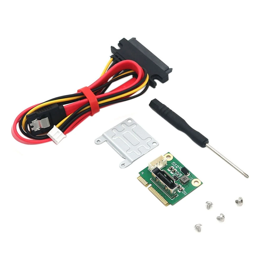 Hot sale MSATA to SATA 2.5 Inch Adapter Board with 2.0PH SATA to SATA7+15 Female Adapter Cable (5V Power)