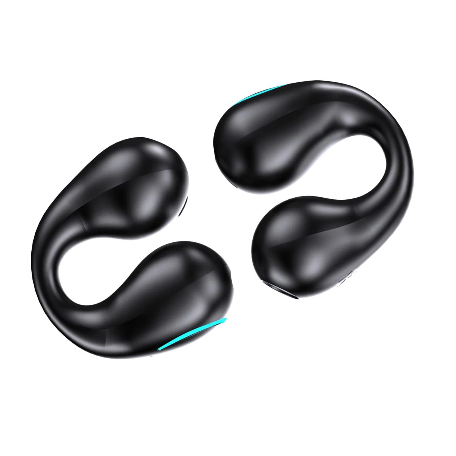 

Open Sport Bone Conduction Earbuds Wireless Bluetooth-compatible with Digital Display Charging for Outdoor Running Exercising