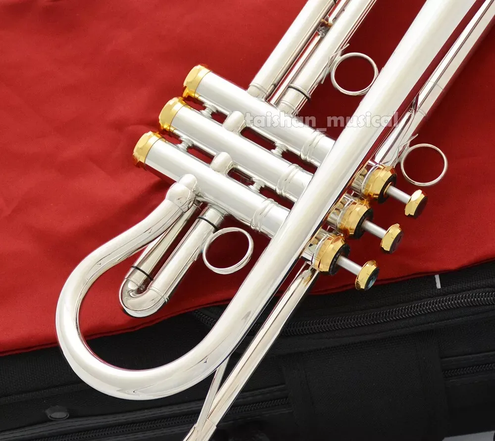 new Professional Silver Trumpet HORN Bell size: 135mm