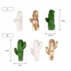Creative Resin Cactus Wall Hook, Key Hanger, Self-adhesive Plants Hooks, Three-Dimensional Hanger, Home Decoration Accessories 5