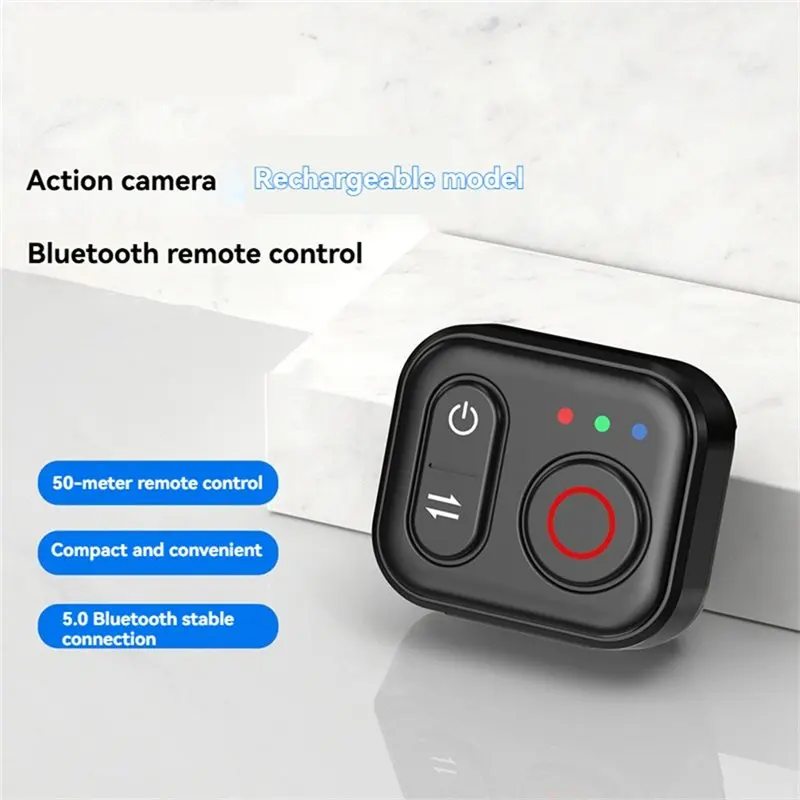 Shutter Button Remote Control Wireless Bluetooth Action Cam Shooting Controller For DJI Action6/5 Pro/4 OSMO 360