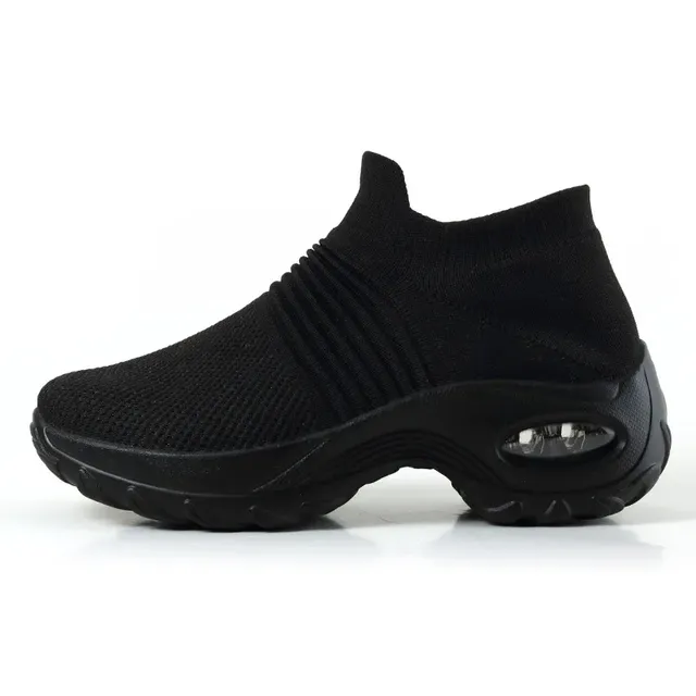 Mode Vrouwen Casual Sneakers Zomer Comfort Mesh Loopschoenen Ademend Kussen Zwarte Sneakers Voor Vrouwen 2023 Student Schoenen