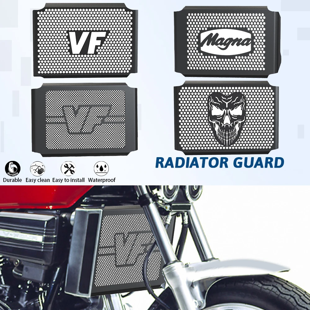 

For Honda VF750 VF 750 VF750C BJ/MAGNA Magna V45(RC43) Motorcycle Radiator Grill Guards Cover Protector 1993-2004 2003 2002 2001