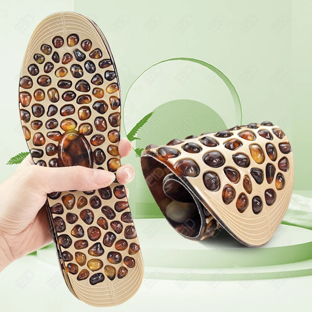 Weich gummi Kopfstein pflaster Therapie Akupressur Pad Füße Massage gerät Schlankheit sohle für Schuhe Unisex Einlegesohlen verbessern die Durchblutung – Detail 2