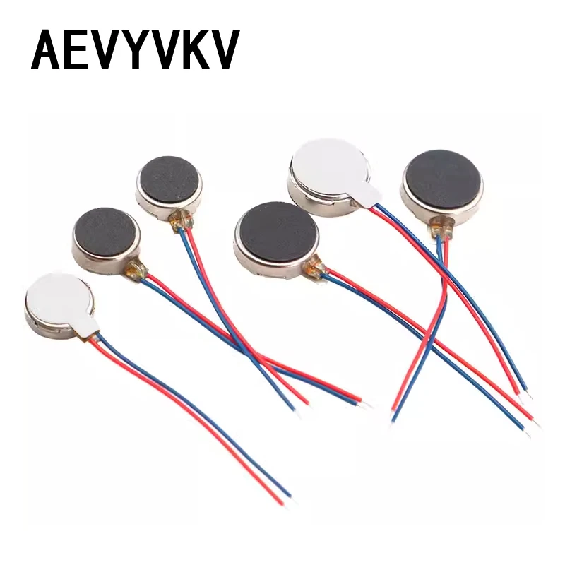 DC 3V 3.7V 8mm/10mm 0820 0827 0834 1027 1030 1034 Round Thin Vibration Motor Button Coin Vibrating Motor Vibrator Phone Massager image 2