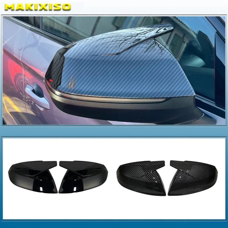 

Car Side Door Rearview Side Mirror Cover Cap For Audi Q5 Q5L SQ5 Q7 SQ7 FY 4M Sline 2016-2020