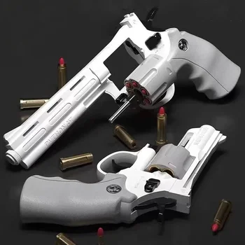 Continuous Firing ZP5 357 Revolver Launcher Pistol Soft Dart Bullet Toy Gun CS Outdoor Game Weapon for Kids Adult 1