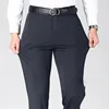 TRAF Autumn And Winter Thick Men's Fashion Comfortable Casual Long Pants Four-Sided Elastic Pants Loose Straight Leg Suit Pants